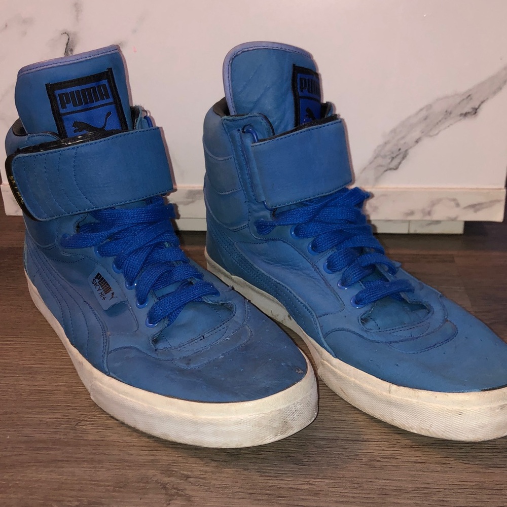 Puma Men's Bold Blue High-Top Sneakers